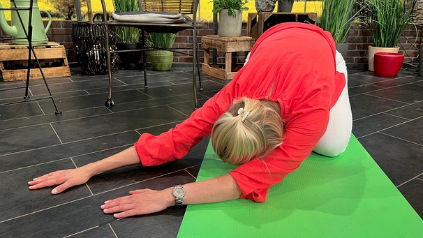 Nackenverspannungen mit Selbstmassage lösen: Bodenübung | Bild: BR Nackenverspannungen mit Selbstmassage lösen: Bodenübung | Bild: BR