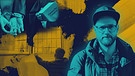 Moderator Rainer Maria Jilg, dahinter Hände in Handschellen, eine Richterin mit einem Gesetzbuch im Arm und ein Mann blickt in einem Gefängnis aus dem Fenster | Bild: BR, picture-alliance/dpa, colourbox.com; Montage: BR